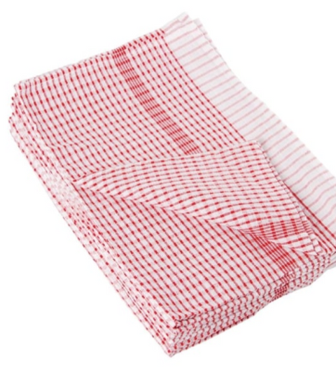 Wonderdry Tea Towel Red 762x508mm (Pack 10)