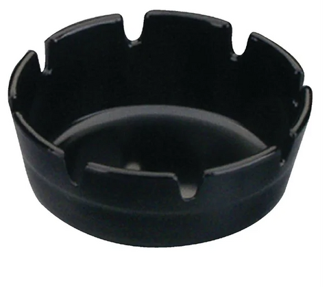 Olympia Black Melamine Ashtray 4"(Single)