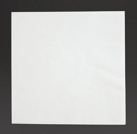Napkins 40cm White 2ply 4 Fold (2000) - Various Colours