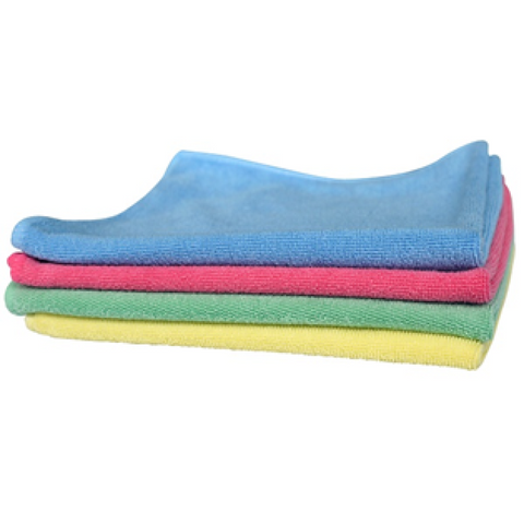 Microfibre Cloths 250gsm (40cm) X 10 - Various Colours