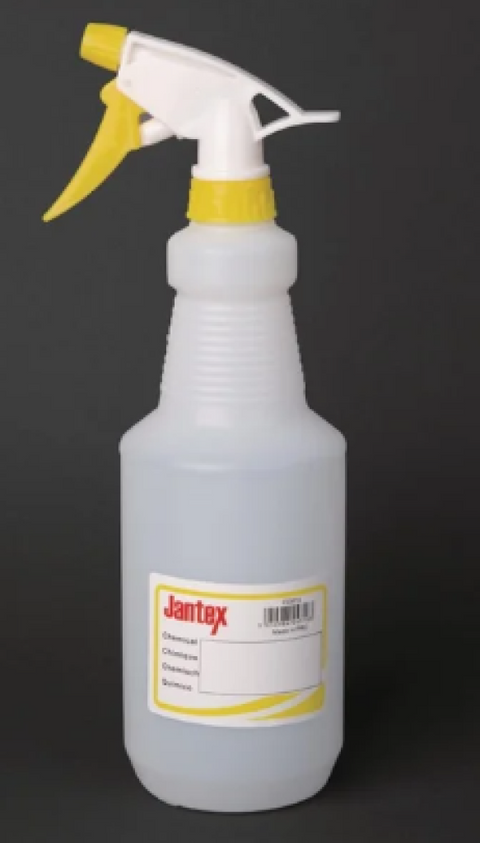 Jantex Colour-Coded Trigger Spray Bottle Yellow 750ml