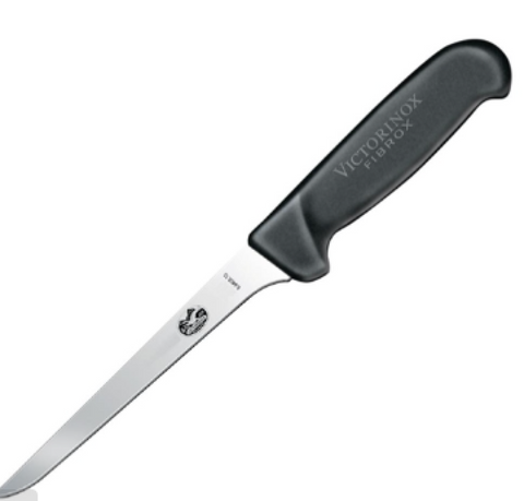 Victorinox Fibrox Boning Knife Rear Curved Edge