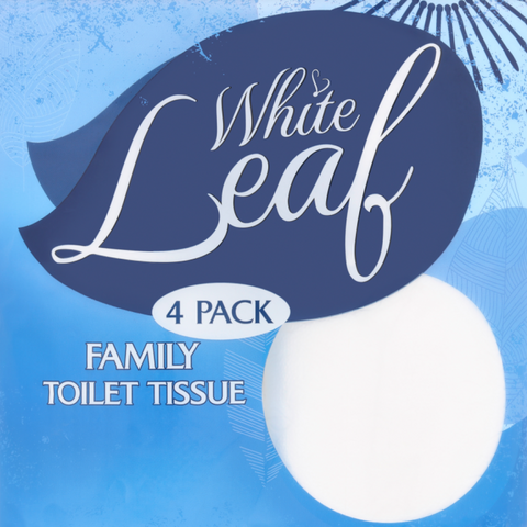 Toilet Tissue 2ply (40 Rolls) Irish White Leaf