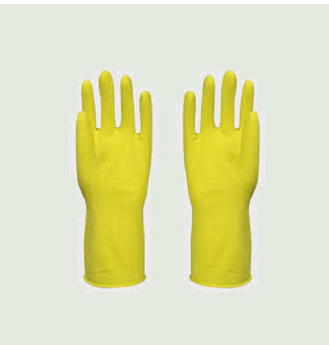 Rubber Gloves Large Yellow (10)
