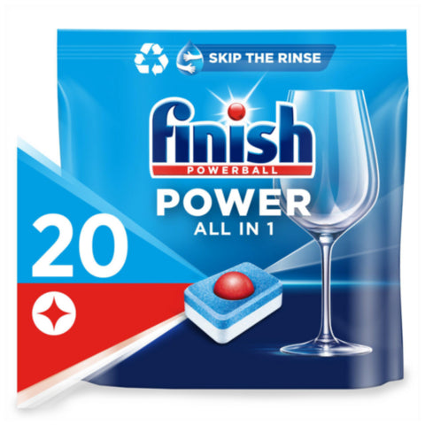 Finish Powerball All in 1 Lemon Dishwasher Tablets 20 Washes