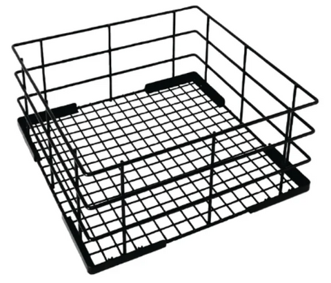 Vogue Wire high sided Glass basket 180(h)x500(w)x500(d)mm
