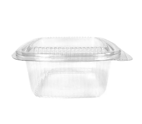 Salad Container 250cc Square hinged lid