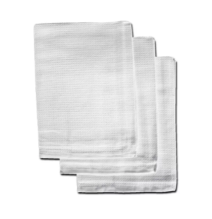 Tea Towel White Honeycomb 51x76cm (10)