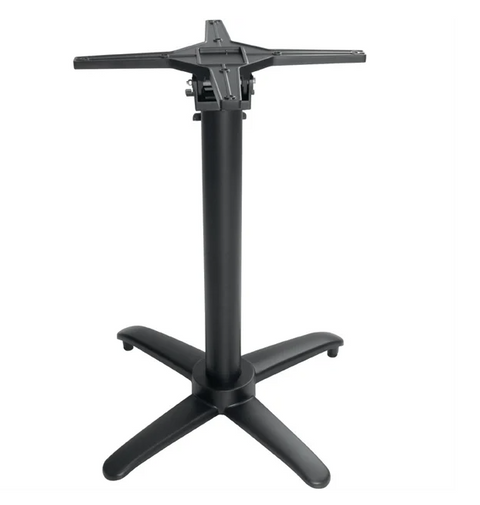 Bolero Aluminium Flip Top Table Base (Black)
