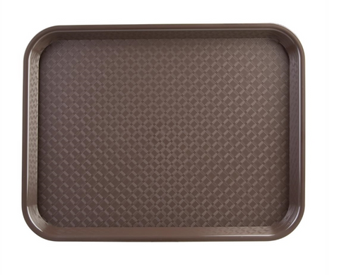Olympia Kristallon Large Polypropylene Fast Food Tray Brown