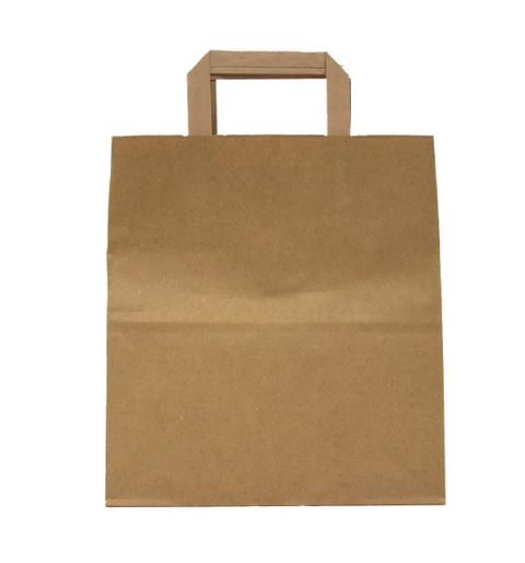 Large Pure Kraft Bag with Handle 10x15.5x12" (250)