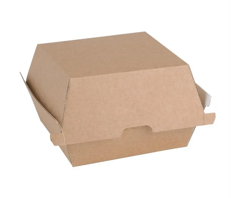 Kraft Compostable Burger Boxes - Various Sizes