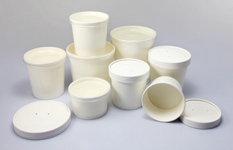 Spiritpak Soup Container & Plastic/Paper Lid Combi