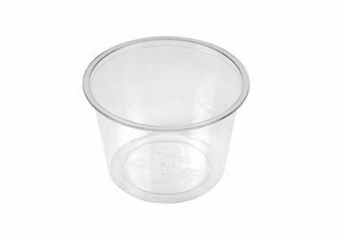 Portion Pot Clear Plastic - Various Sizes