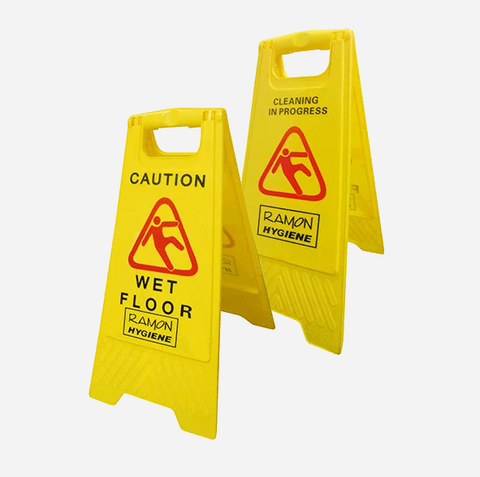 Dual Warning Wet Floor Sign (1)