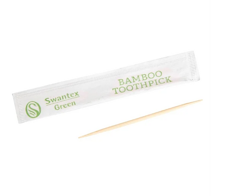 Wrapped Biodegradable Bamboo Toothpicks (1000)