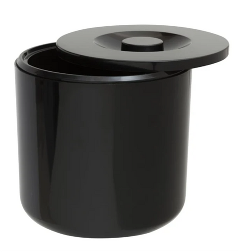 Beaumont Insulated Round Ice Bucket Black 4.5l