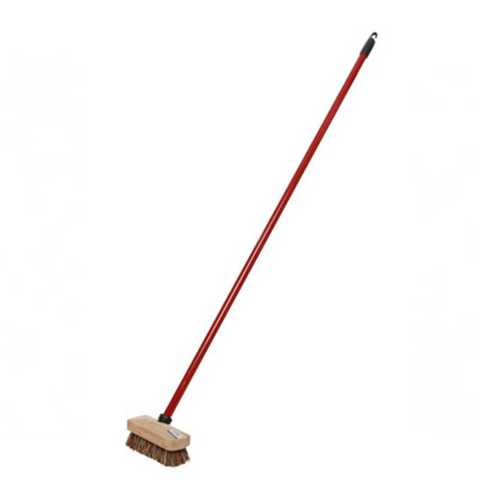 Deck Scrub With Wooden Handle