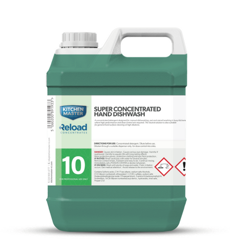 Reload 10 Concentrated Wash Up 4x2lts