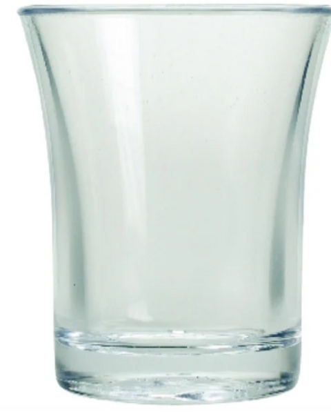 Clear Reusable Shot Glass 2.5cl/0.9oz