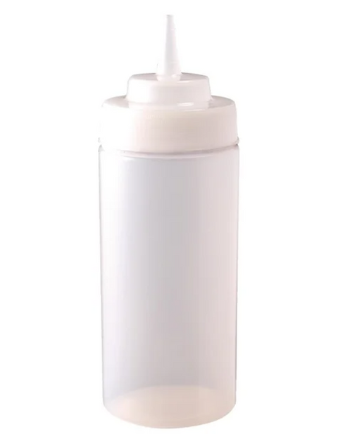 Squeeze Bootle Extra Wide Neck 16oz White