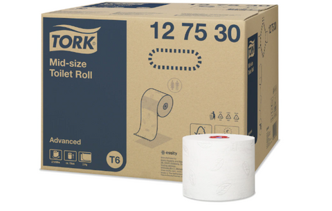 Tork Mid Size Toilet Roll 2ply T6   27x100M
